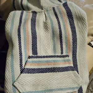 Striped Woven Hoodie